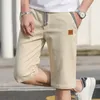 Shorts pour hommes Drop Summer Shorts pour hommes Casual Cotton Streetwear Solid Knee Length Shorts pour hommes Bermuda Beach Male Shorts Homme 230511