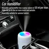 H2O Portable Mini Air Airfifier USB AROM Diffuser med cool dimma 300 ml för hem sovrum bilväxter renare humificador tre färg