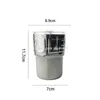 INS 400 ml 유리 물 컵 텀블러를 마시는 재사용 가능한 여행 커피 유리 머그 뚜껑과 실리콘 짚으로
