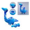 Latest Colorful Silicone Bong Pipes Dino Dinosaur Shape Portable Removable Convert Glass Singlehole Filter Bowl Dry Herb Tobacco Cigarette Holder Smoking Tube DHL
