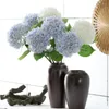 Dekorative Blumen, großer Hortensienzweig, Seide, üppig, künstlich, für Hochzeit, Party, Dekoration, Pografie-Requisiten, Fleurs Artificielles