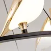 Lustres FSS Nordic Bird Rond Lustre Doré Pour Salon Chambre Bar Villa Lumière De Luxe Magpie Creative Intérieur Lihgt Luminaires