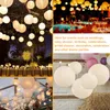 Andra evenemangsfestleveranser 3060 st Bröllopsdekoration Lantern Elegant White Chinese Paper Lanterns Ball Lampion Hängande lampskärm Baby Shower Decor 230510