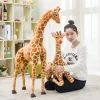Hurtownia ogromna prawdziwa żyawienie żyrafy Pluszowe zabawki Śliczne nadziewane lalki dla zwierząt miękka symulacja lalka żyrafa wysokiej jakości prezent urodzinowy