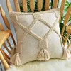 Pillow Morocco Tufted Cases Throw Farmhouse Home Decor Handmade Geometric Sofa Cover For Living Room Fall Pillows