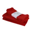 Table Napkin 12Pcs Christmas Green Red Cloth For el Polyester cotton Wedding party Dining Decoration Towel 230511