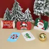 Geschenkwikkeling 24/12 stks Kerstkussen Vorm Candy Box Merry Kraft Paper Packging Kids gunsten Happy Year Navidad 2023