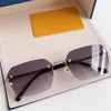 New fashion design square sunglasses Z1706U exquisite rimless metal frame modern popular minimalist style versatile outdoor uv400 protection glasses