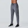 lu Männer Jogger Lange Hosen Sport Yoga Outfit Gym Taschen Jogginghose Jogging Hosen Herren Casual Elastische Taille Fitness Größe M-3XL C622