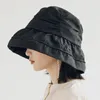 Breda brim hattar designer kvinnor vår sommar unisex japan stil svart vit fiskare tat stora takfot lätta bassängen hög kvalitet