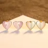 Romantic Sweet Heart Stud Earrings Women Fashion Luxury Brand Shell s925 Silver Earrings Female Charming Sexy Earrings Wedding Party Jewelry Valentine's Day Gift