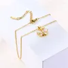 Ketten ANENJERY 316L Edelstahl Zirkon Schmetterling Halskette Für Frauen Einfache Trendy Anhänger Großhandel Collares Bijoux