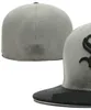 2023 Męski Chicago Baseball Pełne zamknięte czapki Summer granatowy kość mężczyzn Mężczyźni Kobiety Czarny kolor wszystkie 32 drużyny swobodne sporty płaskie czapki Sox Mix Kolory rozmiar Casquette A6