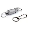 Nyckelringar Titanium Snabbfrisläppande Keychain Avtagbar nyckelring Pull Apart Holder Accessory 360-graders rotation