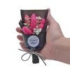 Fiori decorativi Fiori artificiali Mini bouquet Decorazione di nozze San Valentino Fai da te Imballaggio artigianale Regali Po Puntelli Natale