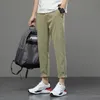 Men's Pants Ankle Length Black Men Korea Style Harem Clothing Green Trousers For Male Casual Spring Summer 2023 OverallMen's