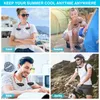Portable Hanging Neck Fans USB Rechargeable Leafless Mini Air Cooling Fan Air Conditioner Wearable Neckband Fans