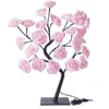 Lâmpada de mesa Rose Flower Desk Tree Light com 24 Luzes LED brancas quentes Presente operado USB para mulheres adolescentes meninas para festa Casamento de Natal Decoração de casa interna