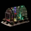 Party Decoration Animated Lighted Christmas Village Greenhouse Collectible House Ballroom Disply Xmas Home Accent Fireplace Musical 230510