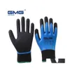 Dispositivi di protezione individuale per le imprese Gmg Guanti da lavoro invernali Nitrile impermeabile Resistente al freddo Caldo Antize Unisex Antivento Basso Dhel2