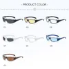 Zonnebrillen Emosnia 2000s Esthetische punk zonnebril Men Women Mode brillen Eyewear Y2K Cool Future Technology Trend Goggles Bicycle Cycling Glass 230511