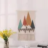 Tuindecoraties Home Boho Decor Macrame Cotton Tassel Handgemaakte geweven muur Hangende Tapestry Geometrisch canvas Art Achtergrond Doek 230511