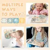 Planche occupée pour les tout-petits Jouets sensoriels en bois Activités d'apprentissage préscolaire pour les compétences Jouet de voyage