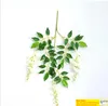 Artificial Ivy Flowers Silk Flower Wisteria Vine Flower Rattan For Wedding Centerpieces Decorations Bouquet Garland Home Ornament GA162