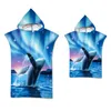 Towel Drop Dolphin Adult Bath Towels Beach Microfiber Changing Bathrobe Cloaks Hooded Swimming