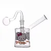 Cachimbas vendedoras calientes Mini Cubilete pequeño Bongs Cabezal de ducha Perc Plataformas petroleras Matrix Birdcage Percolador Reciclador Dab Rig Bong con 14 mm Tubos de quemador de aceite de vidrio macho Más barato