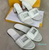 Designer Women Slippers Sandal Slides Flat Flip Flops Black White Yellow Slipper Shoe Summer Beach Shoes With Box
