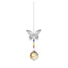 Decorazioni da giardino Ab Color Crystal Sun Catcher Decorazione Finestra Farfalla Libellula Hanging Prism Rainbow Maker Charms con perline Chan Dhp4H