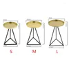 Bougeoirs Triangle Chandelier En Métal Titulaire Photophore Stand Parti Décor Fournitures Pour Enfants Fille Garçon Anniversaire B03E