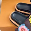 Lüks Tasarımcı Terlik Kadın Sandalet Yaz Moda Erkekler Sıradan Loafers Havuz Yastığı Konforu Güneş Nakış Logosu Alfabe Kauçuk Düz Tembel Plaj Ayakkabıları 35-45