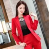 Women's Suits Autumn And Winter High Quality Pants Two-piece Suit Slim Ladies Jacket Fashion Trousers Business Wear Female