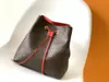 NEONOE MM Сумка-мешок Двухцветная кожаная сумка с монограммами Дизайнерская роскошная женская сумка Сумка-тоут Neo Noe на шнурке M45497 M45808 M44020 M44887 M44022 M44021