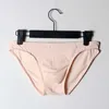 Mutande Ice Silk Sexy Solid Underwear Slip da uomo Mutandine da bikini a vita bassa traspiranti