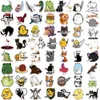 60st Cartoon Cute Knife Animals Graffiti Stickers för DIY Bagage Laptop Skateboard Motorcykelcykelklistermärken TT217