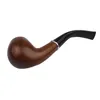 Smoking Pipes Fashion Iron Pot Red Acrylic Pipe Filter Cigarette Holder Bakelite Pipe Curved Handle Acrylic Pipe