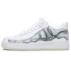 af1 off white nike air force 1 airforce travis scott one skeleton sneakers Blanc Noir Designer Chaussures Femmes Hommes Vert MCA Bleu Paisley LX UV Reactive Trainers