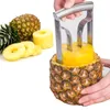 Narzędzia do warzyw owocowych 1PC stal nierdzewna łatwa w użyciu w ananasie akcesoria obierające się na ananasa Pliceczki owocowe nóż noża rdzeniowy narzędzia kuchenne 230511