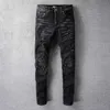designer jeans Men's Jean Amirres Denim Mens Pants NEW US Leisure Hip Hop High Street Worn-out Washed Speckled Painted Slim Fit Jeans for Men #803 QOS3