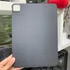 Apple iPad Pro 11 "マットアーマーバックカバー用の本物の本物のカーボンファイバーアラミドスリムケース