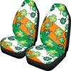 Housses de siège de voiture St. Patrick's Day Four Leaf Clover Design Pattern Automobile Seats Protector Slip-Resistant Confortable Lot de 2