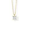 체인 Canner White Crystal Necklace for Women 925 Sterling Silver Rock Punk Punk Pende Long Chain Wedding Jewels 럭셔리 고급 보석