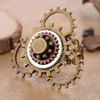 Cluster Rings 4cm Large Ring Face Mixed Vintage Colors Gear Parts Conçu Réglable Steampunk Mechancal