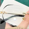 サングラスポータブルアンチブルーコンピューターゴーグルアイウェアダイヤモンドカッティングリムレス前青眼鏡ビジョンケアリーディング