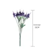 Decorative Flowers 10 Heads Lavender Artificial Flower Wholesale Plant Wall Decoration Bouquet Material Manual Diy Vases For Home