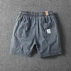 Pantalones cortos para hombre estilo retro verano cargo lavado algodón moda casual tres cuartos jogger pantalones playa