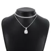 Choker Fashion Crystal Pendant Halsband Vatten Drop Shape Rhinestone Statement smycken Girls Party Accessories grossist